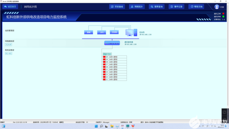 Acrel-2000电力监控系统的结构及功能