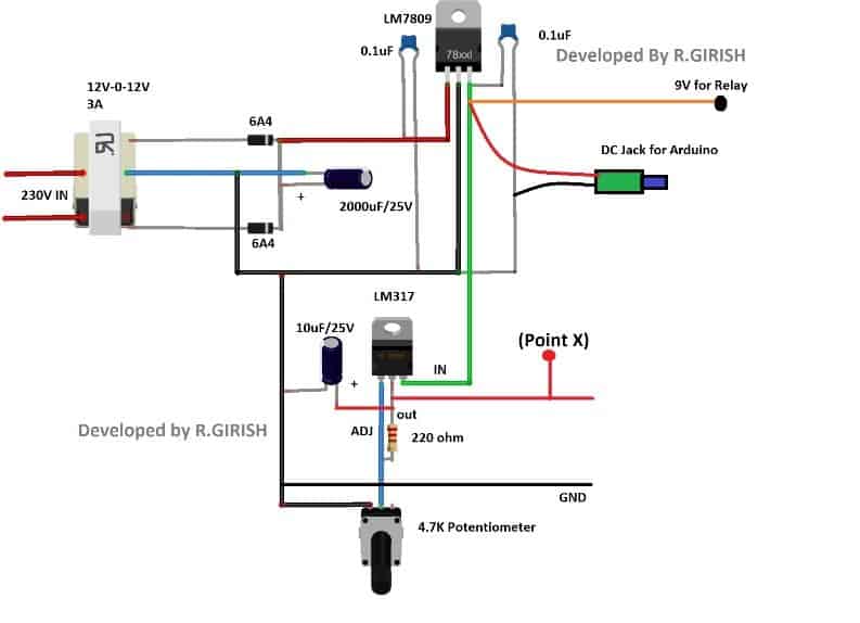 基于Arduino的过流切断电源电路