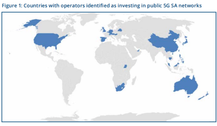 GSA报告:全球47家运营商赈灾测试、试点和部署5G SA专用网络