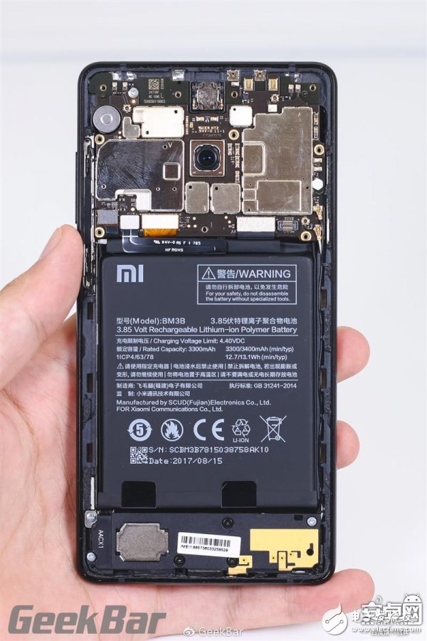 全面拆解全面屏 小米MIX2详尽拆解报告