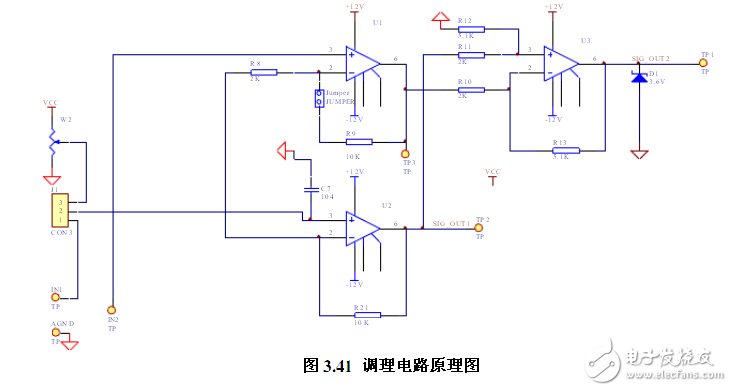 电路图天天读（10）：可穿戴动态心电监护信号调理电路图