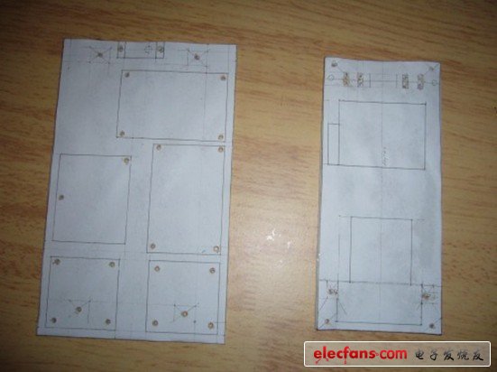 我用一些便宜的塑料板裁剪成我需要的形状,我画出了一个图纸