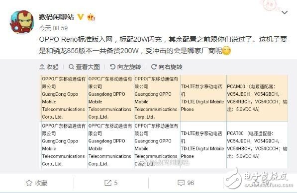 OPPO Reno标准版已正式入网支持十倍混合光学变焦技术
