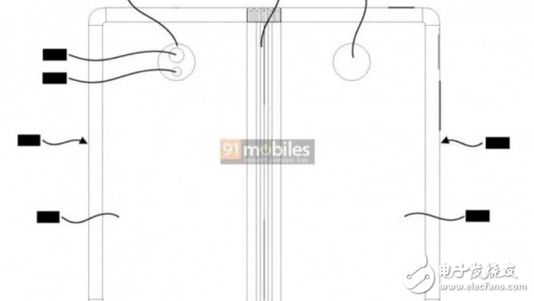 OPPO折叠专利曝光采用铰链折叠的方式打开后的手机像是一块平版电脑
