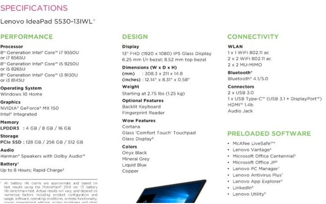 联想笔记本电脑或将会搭载英特尔的第9代处理器