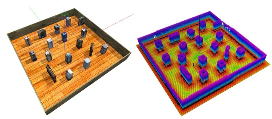 端到端的无人机导航模拟演示