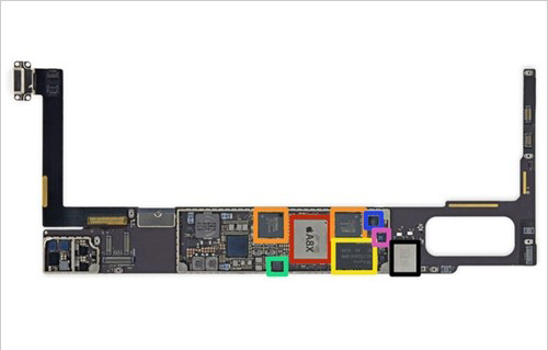 iPad Air2拆机图文详解，2GB内存和NFC模组
