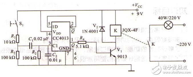 触摸按键开关_触摸按键开关原理图_触摸开关如何接线 