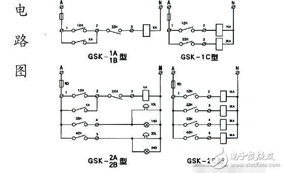 浮球开关水位控制器电路图分析 