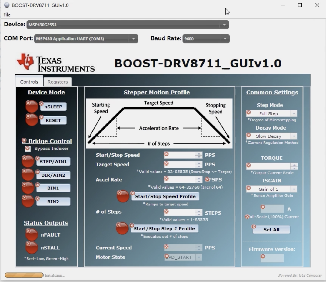 BOOST-DRV8711步进电机驱动开发版测评