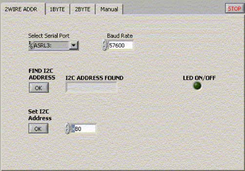 图1. LabView界面,用户通过该界面配置系统,以准备工作