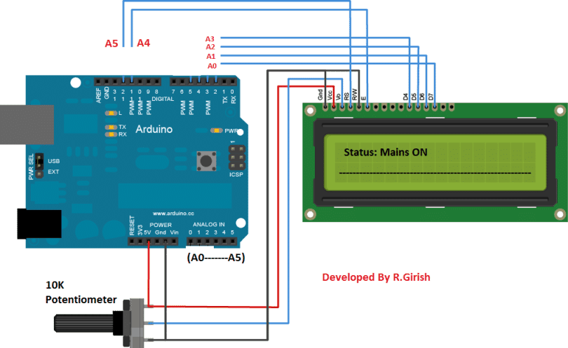 Password Based AC Mains ON/OFF Circuit