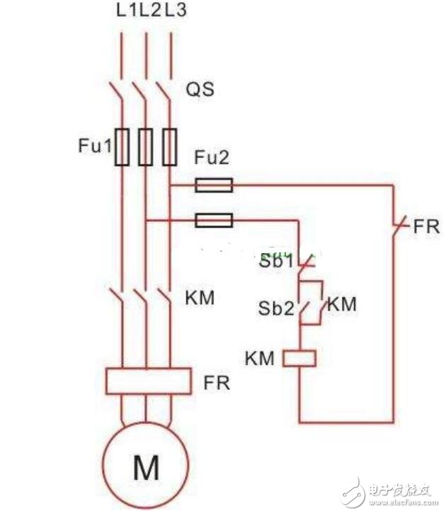 交流接触器自锁互锁电路图